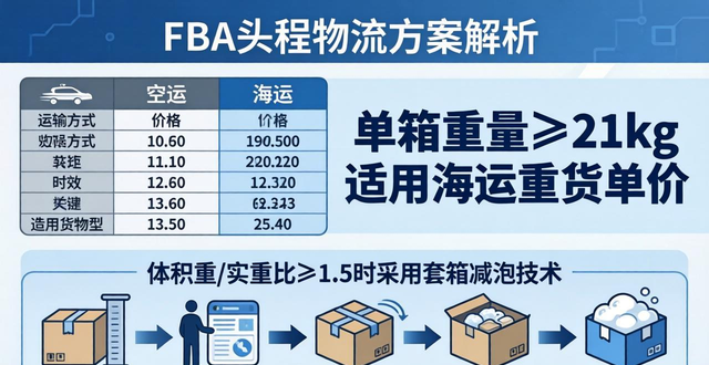 FBA头程物流方案解析：空运与海运如何选择？