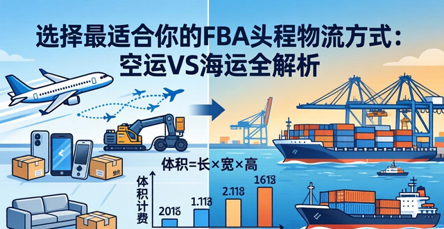 选择最适合你的FBA头程物流方式：空运VS海运全解析