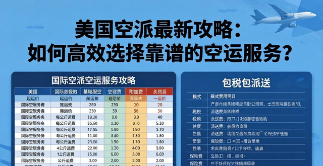 美国空派最新攻略：如何高效选择靠谱的空运服务？