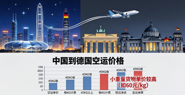 中国到德国空运价格-一公斤多少钱？