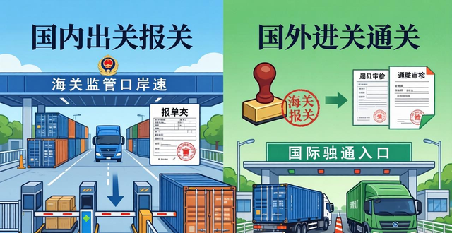 国内出关报关与国外进关通关的区别-了解出关和进关的差异