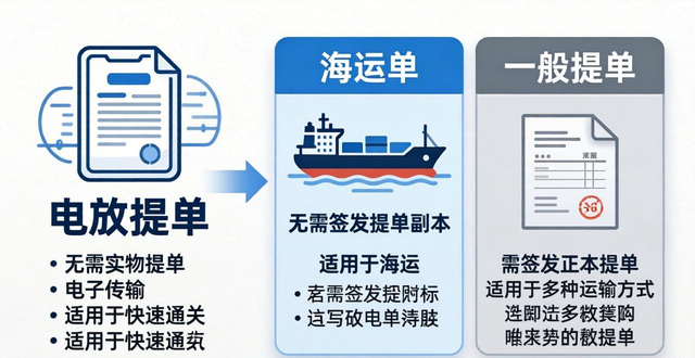 电放提单详解，与海运单、一般提单到底有什么区别？