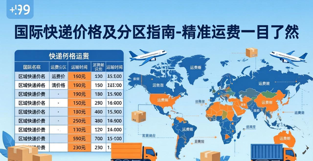 国际快递价格及分区指南-精准运费一目了然