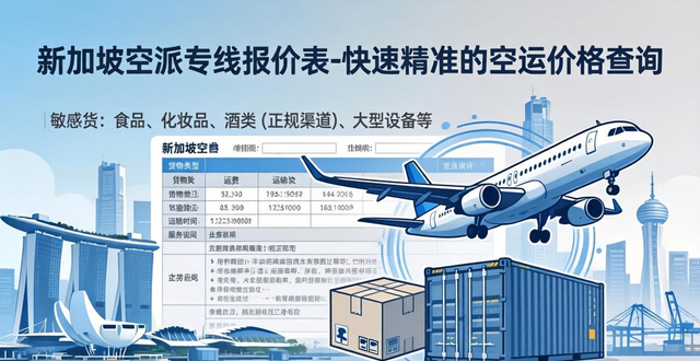 新加坡空派专线报价表-快速精准的空运价格查询