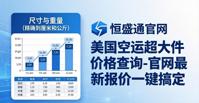 美国空运超大件价格查询-恒盛通官网最新报价一键搞定