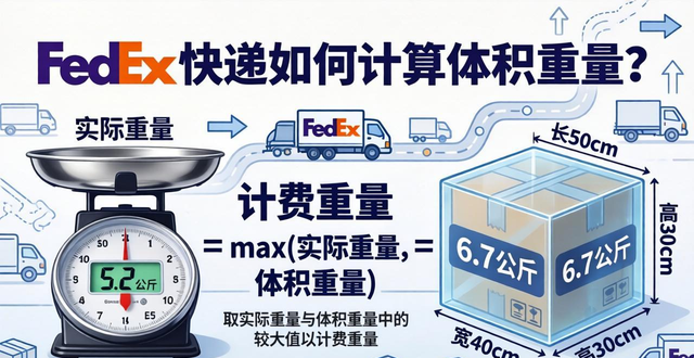 FedEx快递如何计算体积重量？