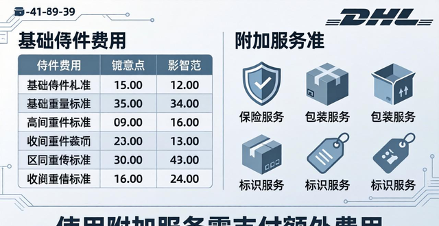 DHL寄件收费标准