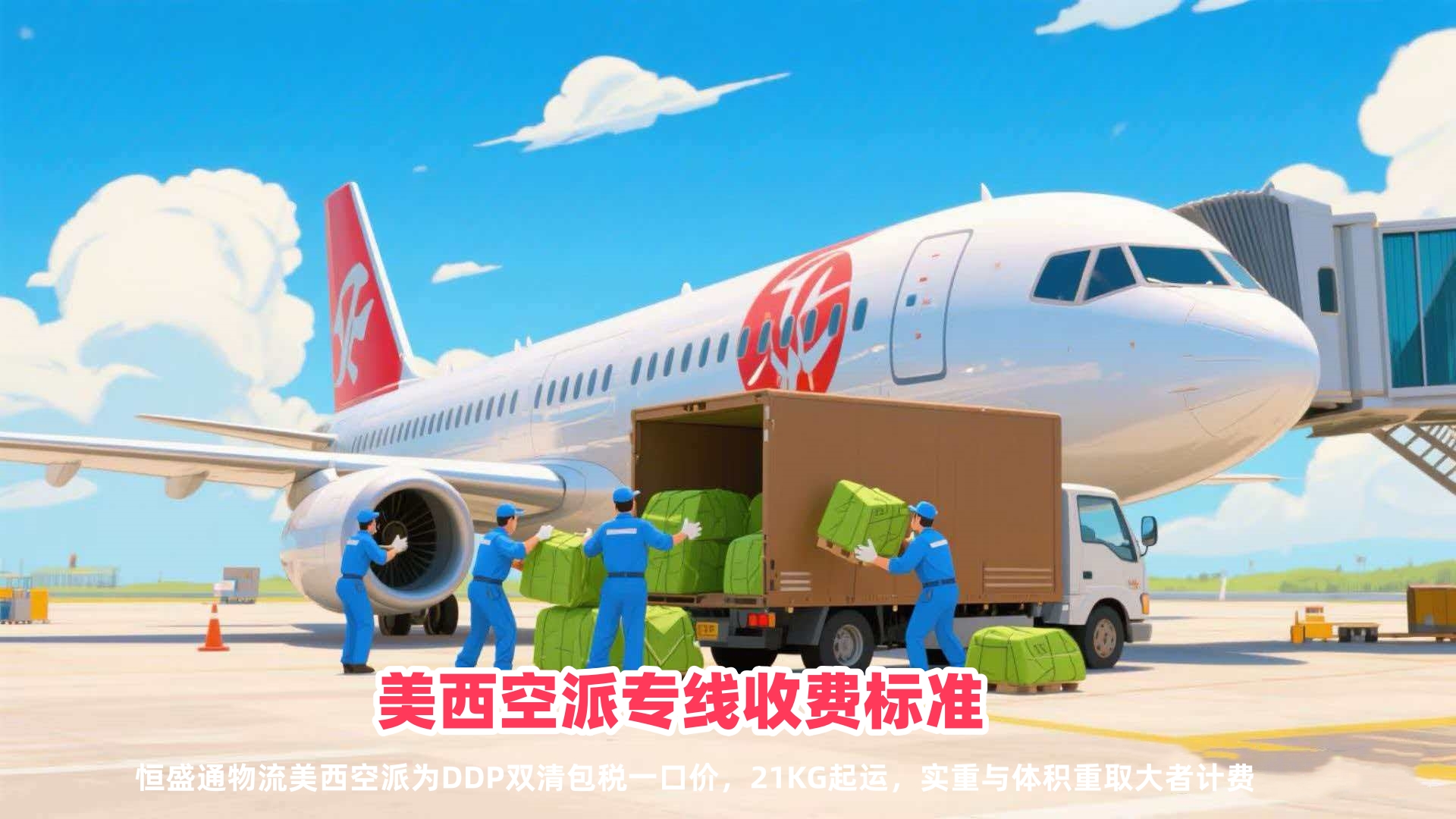 恒盛通物流美西空派专线的收费标准是怎么样的？